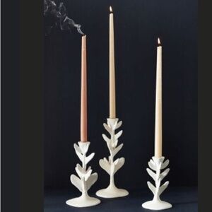 3 FLORA TAPER CANDLESTICKS